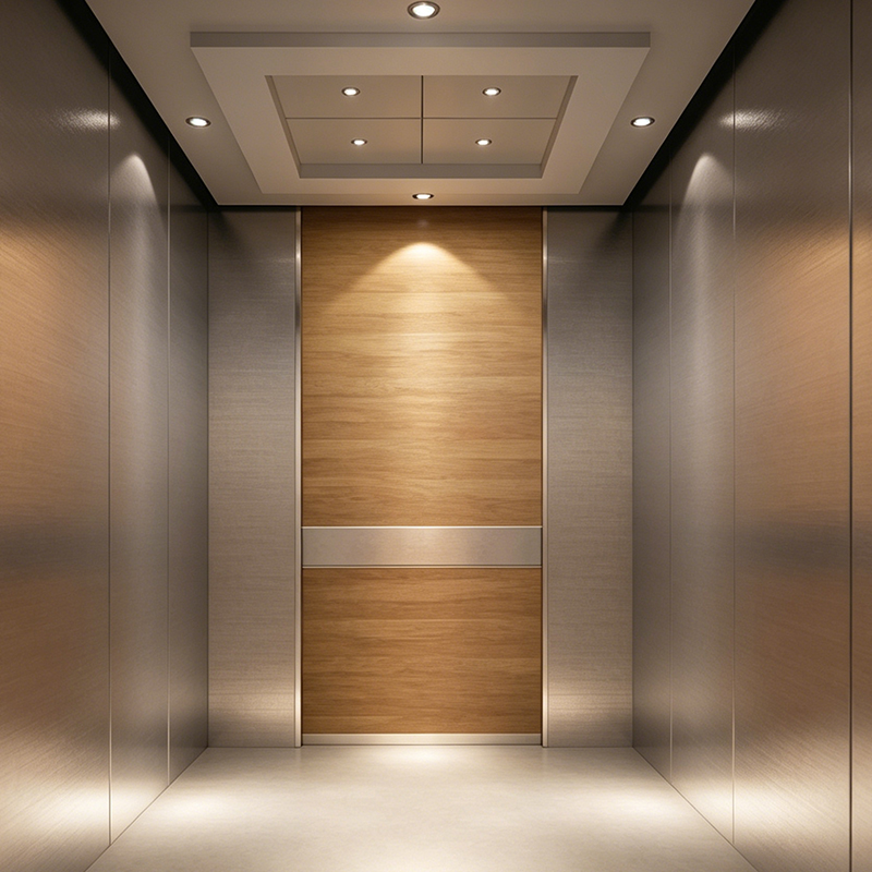 LED világítású kereskedelmi személylift PVC padlóval