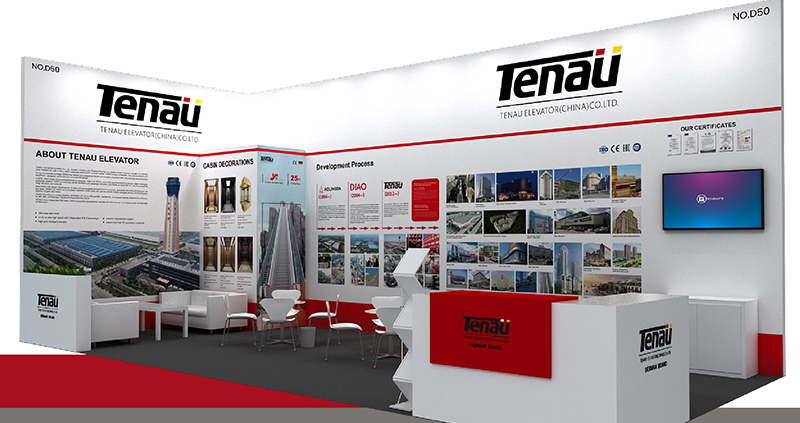 TENAU ELEVATOR (CHINA) CO.,LTD. részt vesz a Nemzetközi Lift Kiállításon, amelyet Rijádban, Szaúd-Arábiában rendeznek meg október 28. és 30. között. Standunk száma D50. Üdvözlünk mindenkit a látogatásban!
